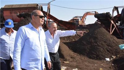 محافظ الغربية يتفقد مصنع تدوير القمامة بدفره