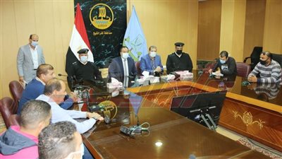 اجتماع موسع بكفر الشيخ لتعظيم دور الإشغالات بالتعاون مع شرطة المرافق