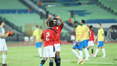 أحمد ياسر ريان يتقدم للمنتخب الأولمبي أمام البرازيل 