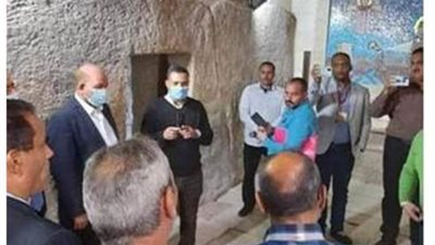 وفد من وزارة الثقافة يزور الكنيسة الأثرية بدير جبل الطير بسمالوط (صور)