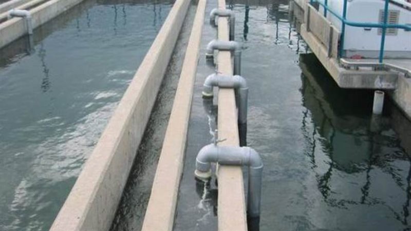 كسر في خط طرد الصرف