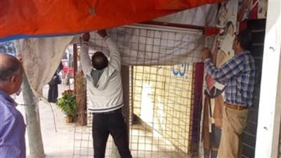 حملة مكبرة لإزالة الإشغالات والتعديات على الطرق بمحافظة الغريبة