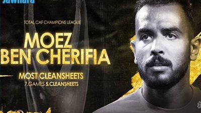كاف: التونسي معز بن شريفية أفضل حارس في بطولة رابطة أبطال إفريقيا