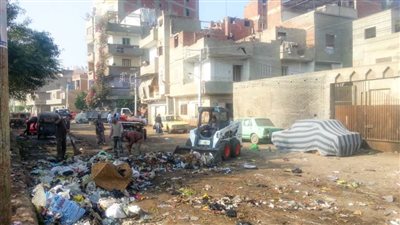 حملة نظافة على المنطقة المركزية بالدقهلية