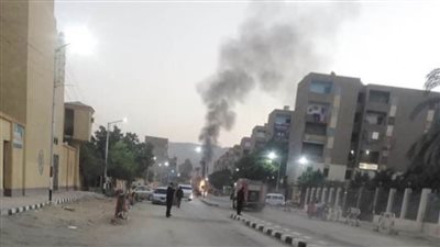 حريق يلتهم سيارة مواد بترولية دون إصابات بمركز الغنايم