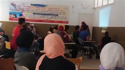 تدريب طلاب جامعة حلوان على الإسعافات الأولية