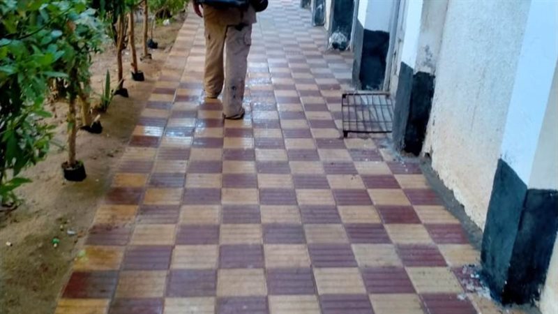 تطهير وتعقيم الشوارع