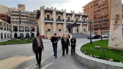 مصطفى الفقي يتفقد قصر خديجة بحلوان