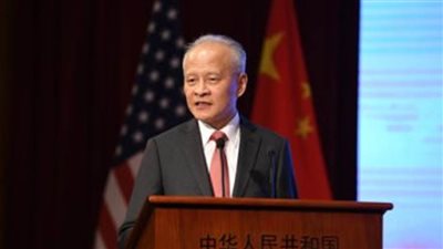 سفير الصين بأمريكا يؤكد ضرورة وجود علاقات صينية - أمريكية سليمة ومستقرة لعالم ما بعد كورونا