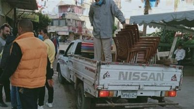 رفع 567 حالة إشغال طريق وإعلانات مخالفة فى حملة بالبحيرة