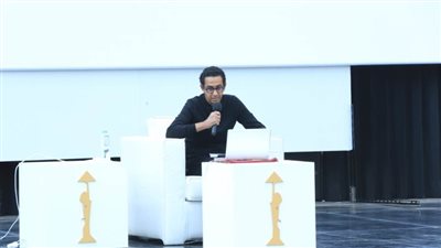 هاني أبوأسعد يتحدث عن مسيرته السينمائية مع مروان حامد بالقاهرة السينمائي