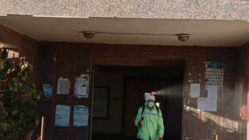 تعقيم ورش الوحدات