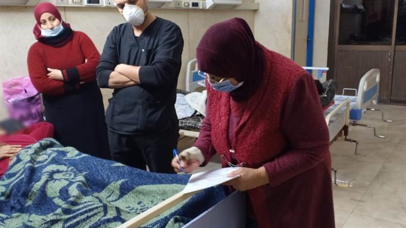 إحدى الحالات المصابة