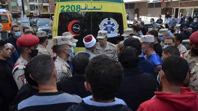 نائب محافظ الإسكندرية يشارك في تشييع جنازة الرائد محمود رضا 