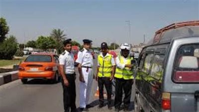 ضبط 1572 مخالفة مرورية متنوعة بكفر الشيخ