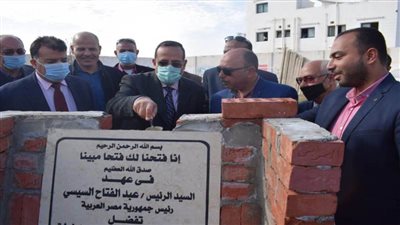 محافظ شمال سيناء يضع حجر الأساس لدار الرعاية المتكاملة للأيتام 