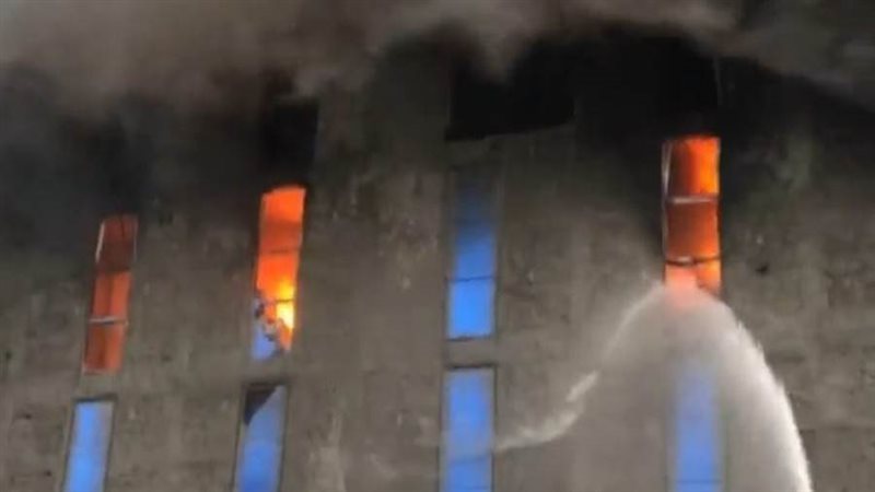 حريق بميناء الإسكندرية