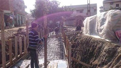 779 ألفا تكلفة تغطية مصرف أبو ياسين وترعة حموريه بأولاد صقر