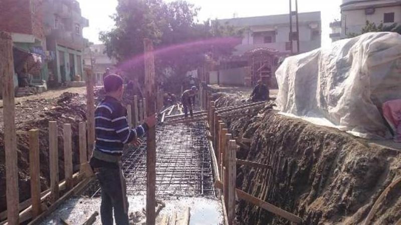 أعمال تغطية ترعة