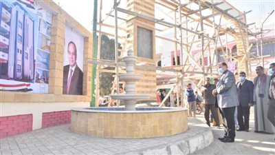 محافظ أسيوط يتفقد أعمال تطوير مدخل قرية نزة قرار بمركز منفلوط 
