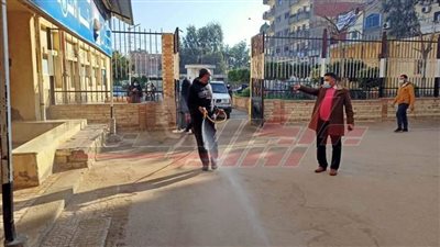 حملات تطهير وتعقيم موسعة بسيدي سالم في كفر الشيخ