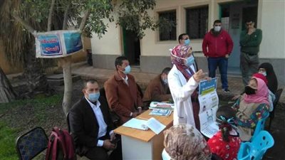 الكشف على 1853حالة في قافلة طبية وتحويل 40 حالة لإجراء عمليات جراحية بكفر الشيخ