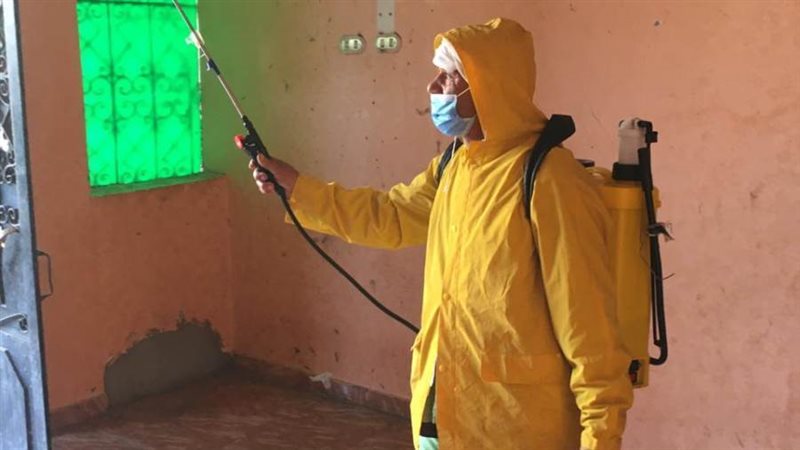 أعمال الرش والتطهير