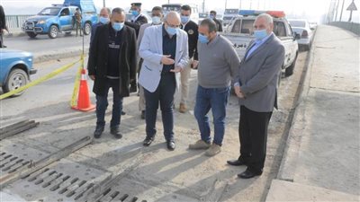 إصلاح  فاصل  كوبري النيل الحديدي ببني سويف 