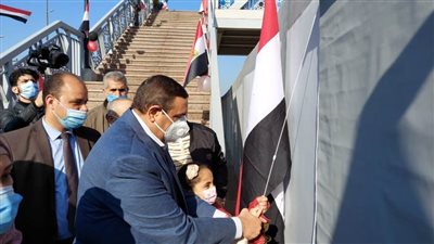 محافظ البحيرة يفتتح كوبري الشهيد 