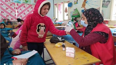 فحص 119 ألفا و628 طالبا بالمرحلة الابتدائية ضمن مبادرة 100 مليون صحة بالمنيا
