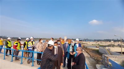 محافظ البحيرة يتفقد مشروع توسعة وتطوير محطة معالجة إدكو بتكلفة 500 مليون جنيه