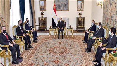الرئيس السيسي يستقبل وزير الخزانة الأمريكي