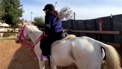 شاهد.. الخيل يساعد طفلة مصابة بشلل نصفي في العلاج