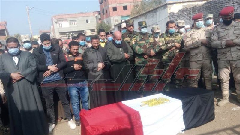 جنازة الشهيد بالمنوفية