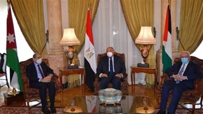 شكرى يستقبل وزراء خارجية الأردن وفرنسا وألمانيا قبيل الاجتماع الرباعي