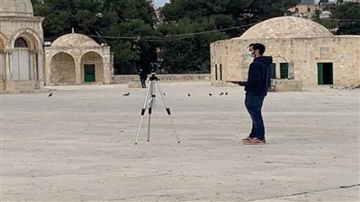 الاحتلال الإسرائيلي يبدأ أعمال مسح في باحات المسجد الاقصى