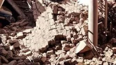  انهيار عقار مكون من طابقين بسمالوط دون خسائر بشرية 