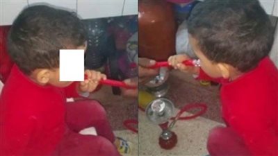 بعد تداول  فيديو لطفل يدخن  الأرجيله بسوهاج.. ضبط المتهمين