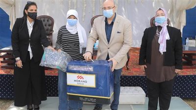 توزيع مساعدات زواج عينية ببني سويف