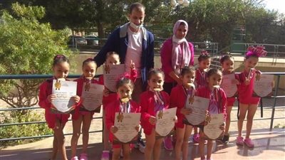 بطلات بدر السويس يحصدن الذهب في الجمباز  