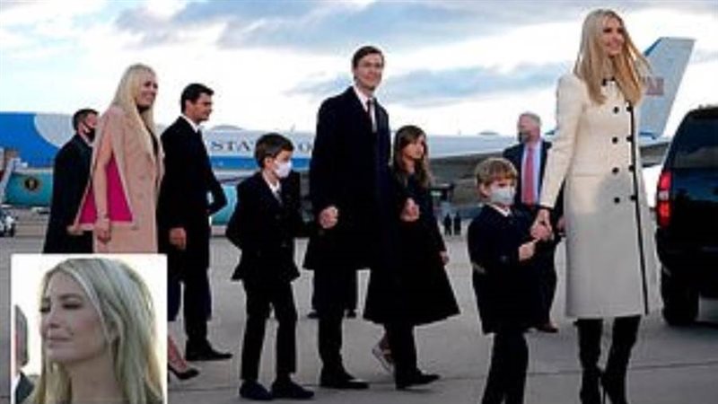 إيفانكا مع اسرتها