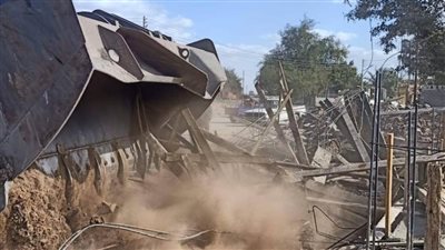 استمرار حملات إيقاف التعديات على الأراضي الزراعية وإزالتها بالمنيا