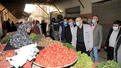 محافظ بني سويف يتفقد رفع كفاءة سوق الدهشوري