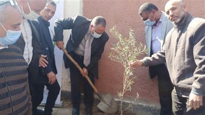 محافظة أسيوط تحتفل باليوم الوطني للبيئة بحملة تشجير