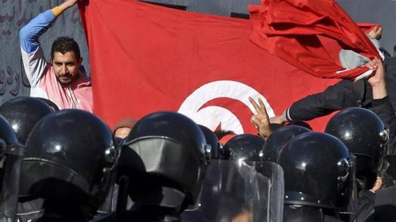 مظاهرات التونسيين