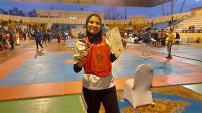 اللاعبة سمر هاني فتحي  تفوز بذهبية الكونغ فو ببطولة القاهرة الكبرى تحت ٢٠سنة
