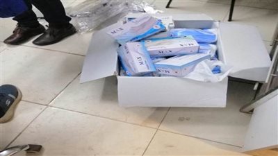 ضبط أكثر من 20 ألف قطعة كمامة ومستلزمات طبية مجهولة المصدر بالإسكندرية