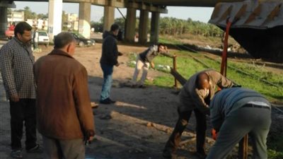 غلق ٨ معابر مخالفة وغير قانونية على السكة الحديد بالبحيرة