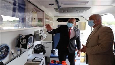 سيارات إسعاف جديدة لتدعيم منظومة الصحة بالسويس