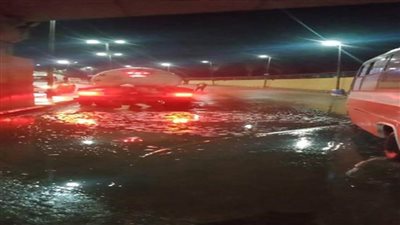 الوادي الجديد تتعرض لهطول أمطار رعدية